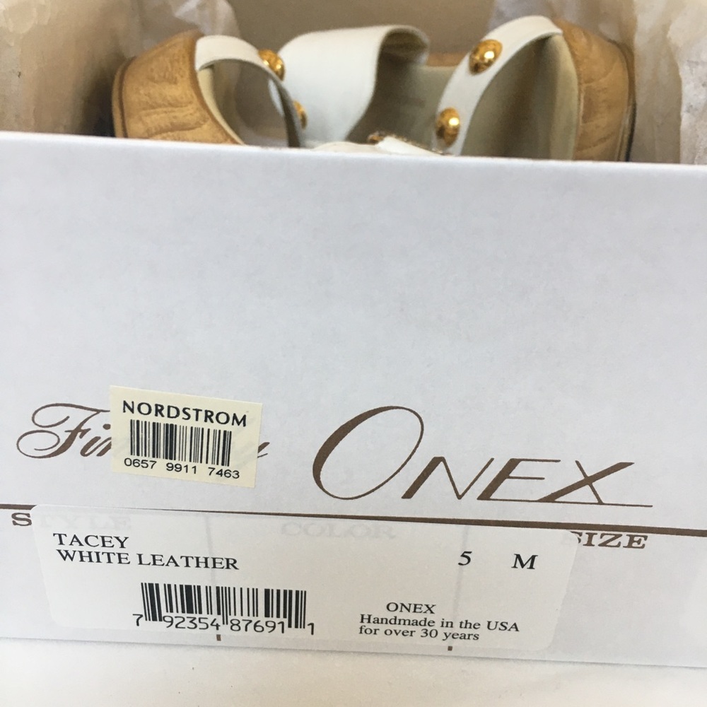 Onex “Tacey” White/Gold Mule, EUC Size 5 - Picture 7 of 7